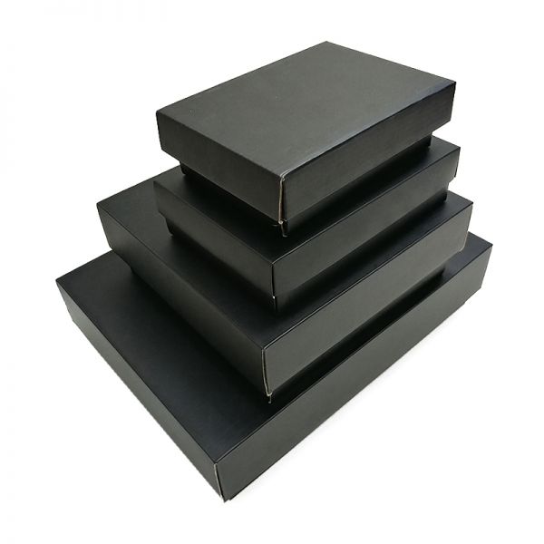 Black Matt Top and Bottom Corrugated Box