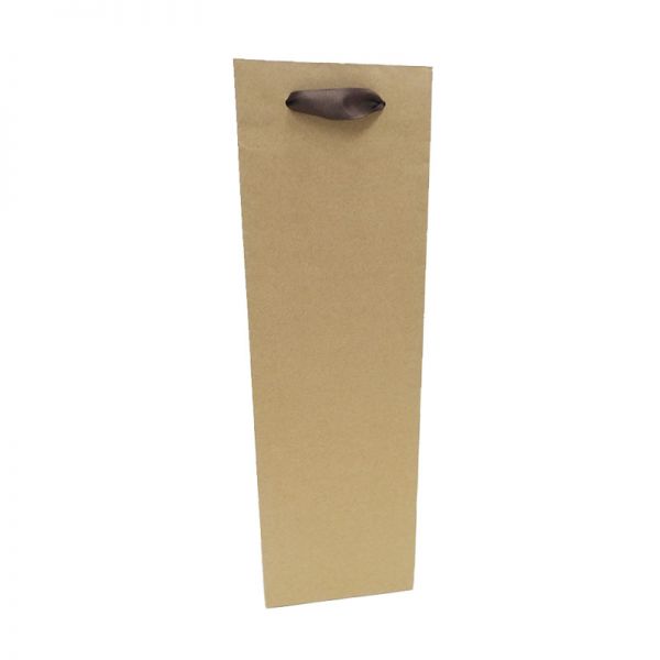 Brown Kraft Single Wine Bag 