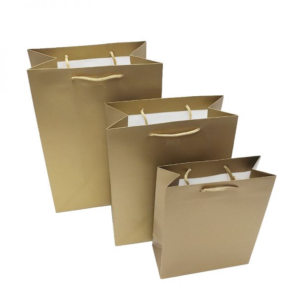 Gold Matt Paper Bag 