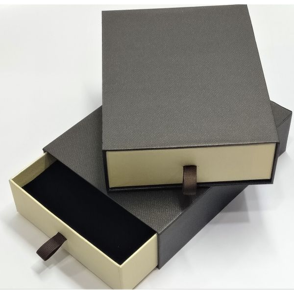 Brown and Yellow Drawer Rigid Box 