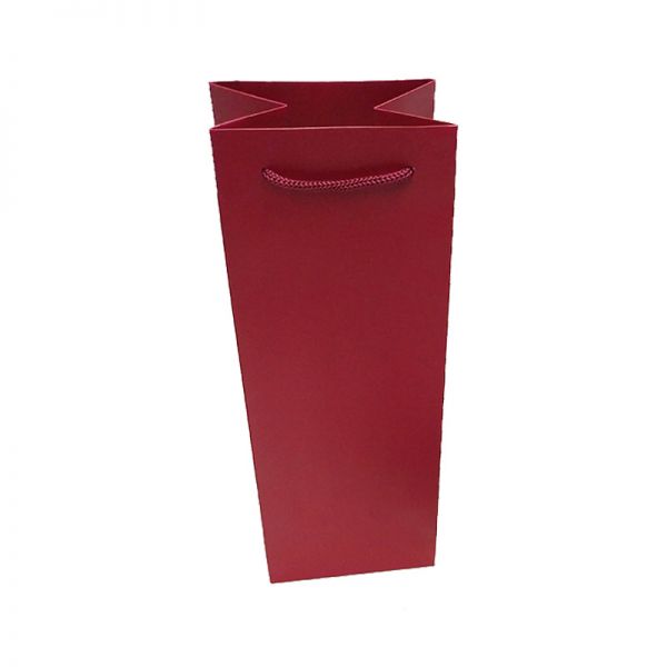Maroon Matt Single Wine Bag 