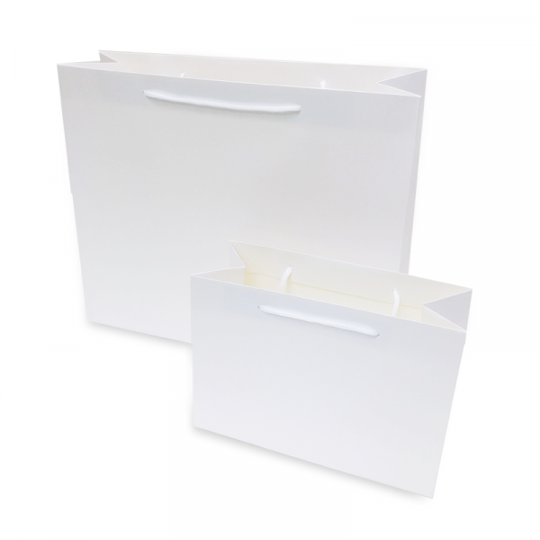 Matt white paper bag