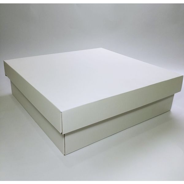 White Matt Texture Top and Bottom Corrugated Box [X Large]