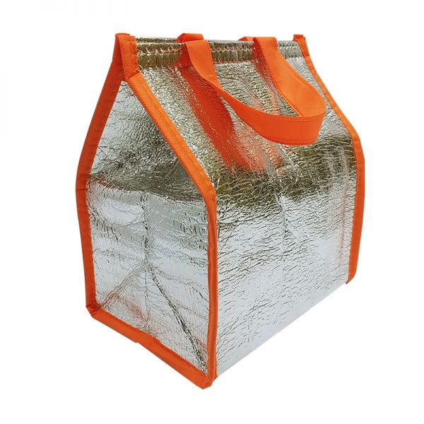 Thermal Bag - Silver & Orange