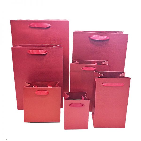 Red Brown Kraft Paper Bag 