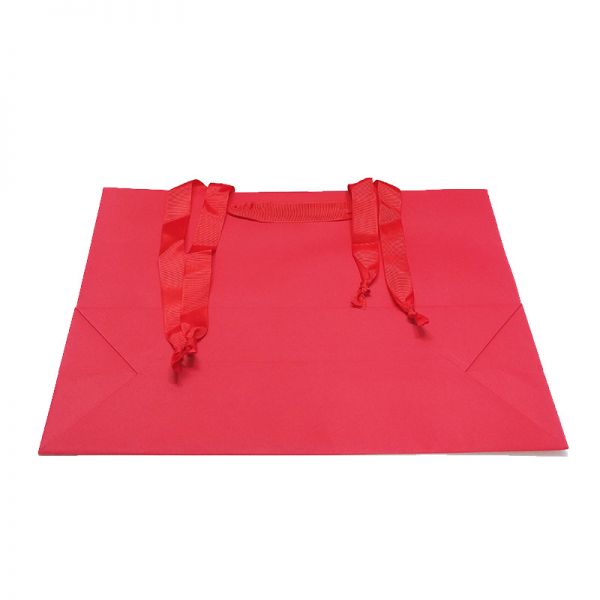 Red Card Bag with Long Ribbon Handles[XLarge]