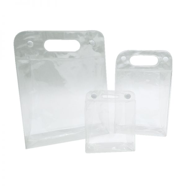 Transparent Soft PVC with Button Bag
