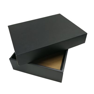 Black Texture Top and Bottom Corrugated Box  [XXLarge]