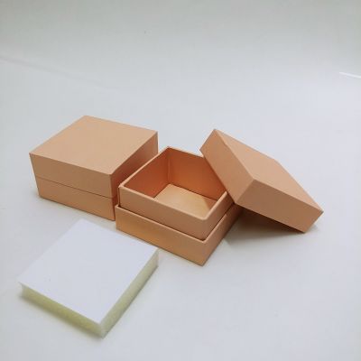 Peach Top and Bottom  Jewelry Rigid Box