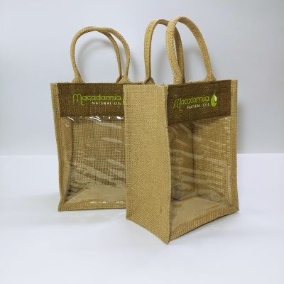 CM- Jute Bag with PVC Window -003