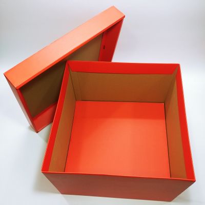 Red Matt Top and Bottom Corrugated Box  [XXLarge]