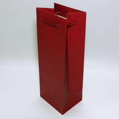 Maroon Matt Single Wine Bag 