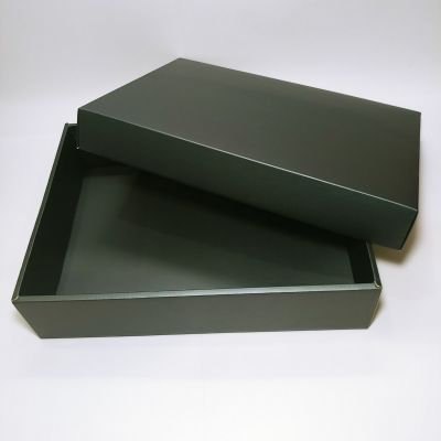  Matt Grey Texture Top and Bottom Box  -  X Large