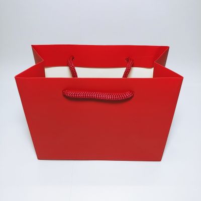 Matt Red Paper Bag - Small