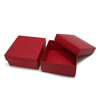 Red Matt Top and Bottom Paper Box  [Small]