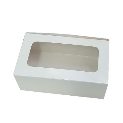 White Glossy Box with PVC Window ( 50 Pcs )