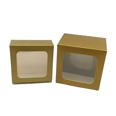 Gold Matt Box with PVC Window ( 50 Pcs )
