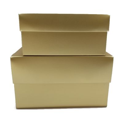 Matt Gold Foil Top & Bottom Box
