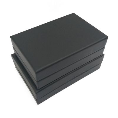 Black Matt Rigid Box with Velvet and Sponge Inserts