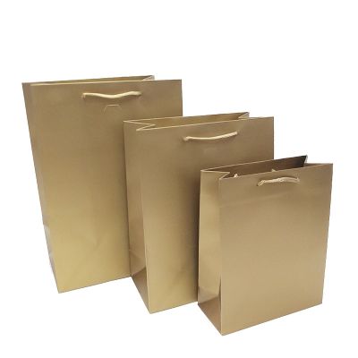 Gold Matt Paper Bag 