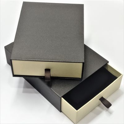 Brown and Yellow Drawer Rigid Box 