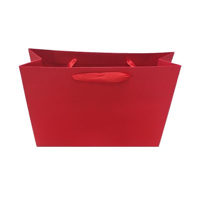 Red Card Bag with Long Ribbon Handles[XLarge]