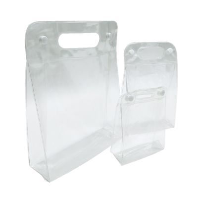 Transparent Soft PVC with Button Bag